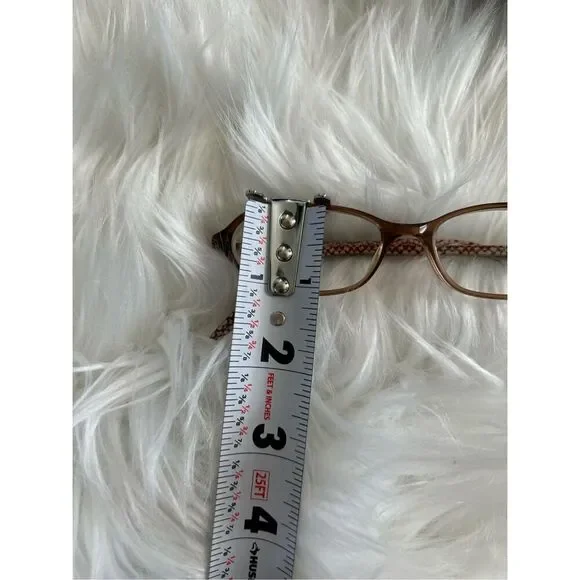 Coach Margarete toffee Eyeglasses Frames Full Rim Transparent Brown Clear Womens - Picture 9 of 9